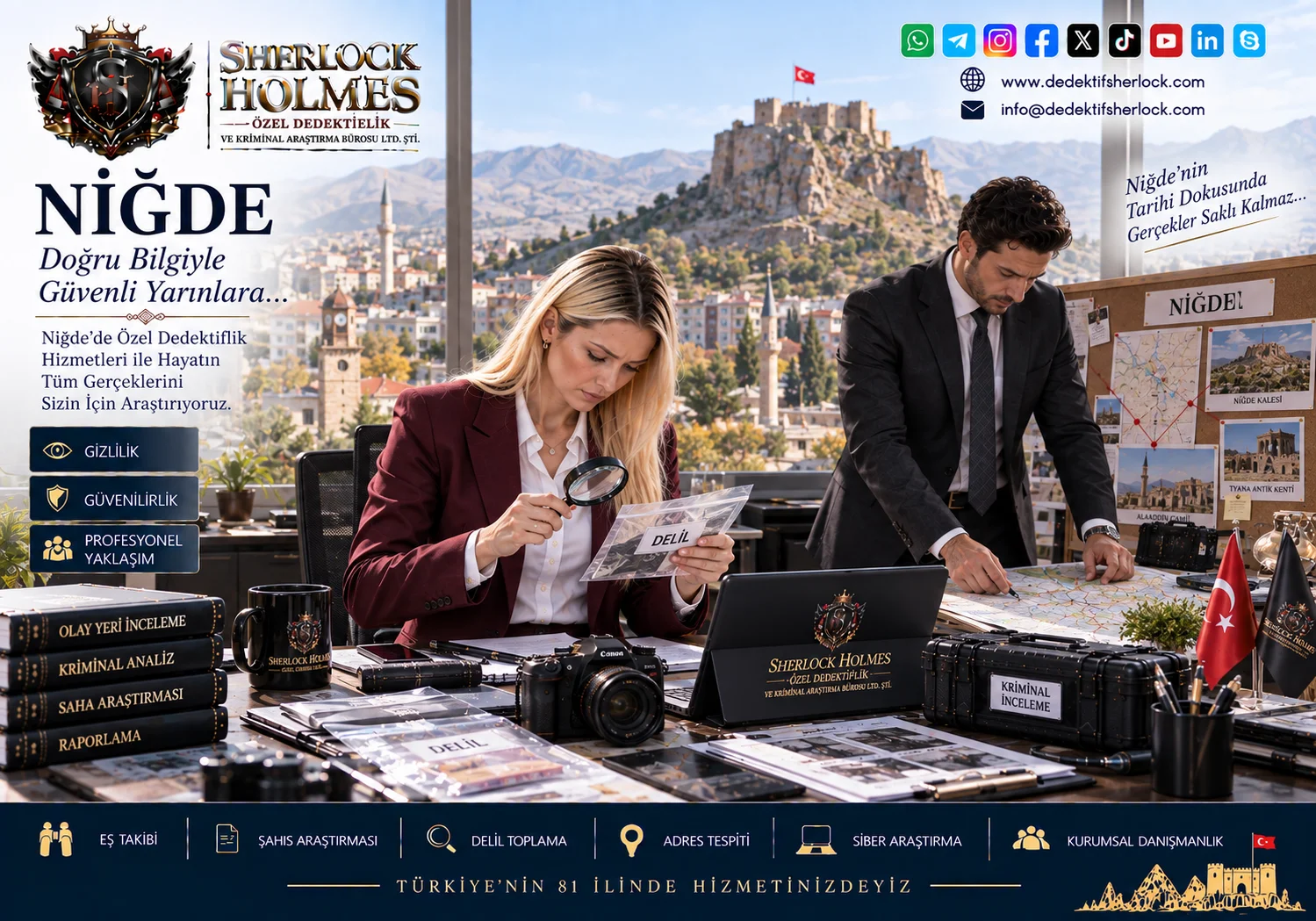 Niğde'de Özel Dedektiflik Hizmetleri